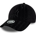 kepure-islenkta-juoda-reguliuojamas-9forty-velour-new-york-yankees-mlb-new-era