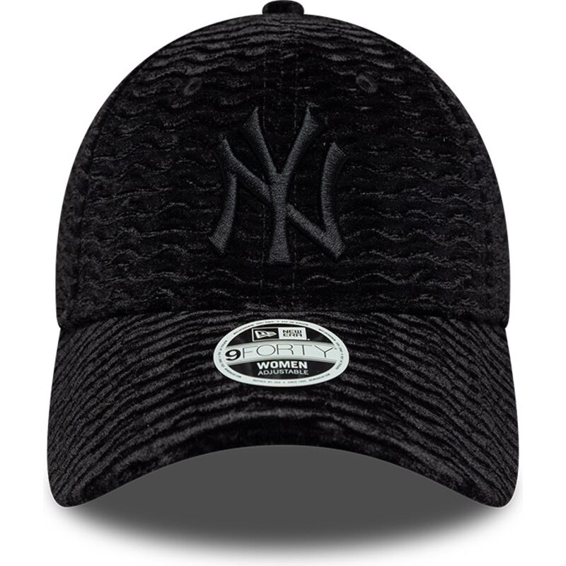 kepure-islenkta-juoda-reguliuojamas-9forty-velour-new-york-yankees-mlb-new-era