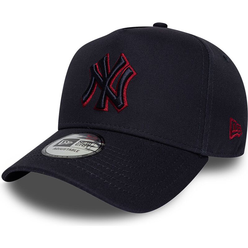 kepure-islenkta-tamsiai-melyna-snapback-9forty-e-frame-team-outline-new-york-yankees-mlb-new-era