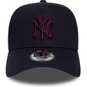 kepure-islenkta-tamsiai-melyna-snapback-9forty-e-frame-team-outline-new-york-yankees-mlb-new-era