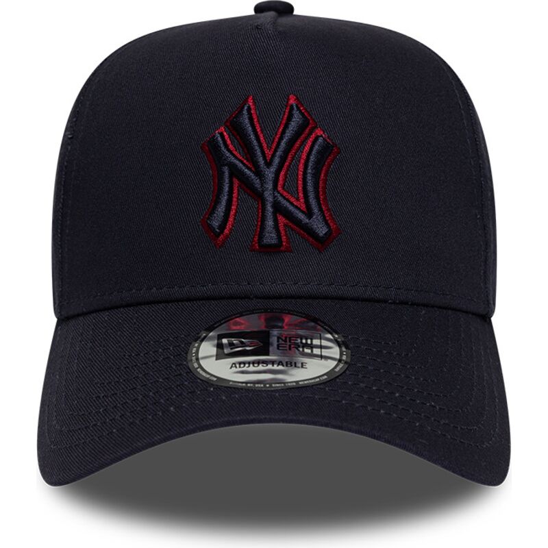 kepure-islenkta-tamsiai-melyna-snapback-9forty-e-frame-team-outline-new-york-yankees-mlb-new-era