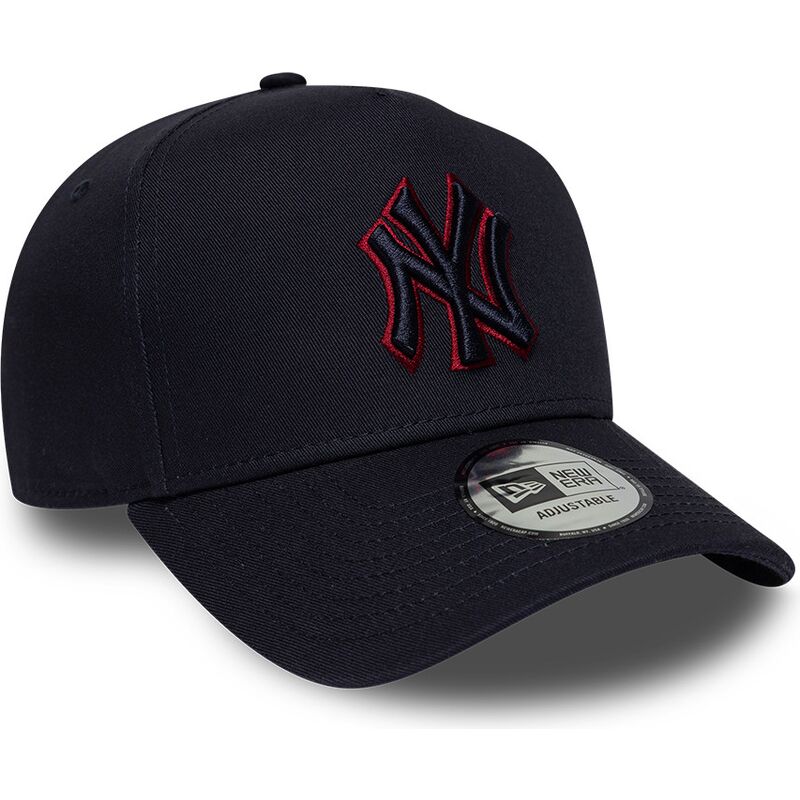 kepure-islenkta-tamsiai-melyna-snapback-9forty-e-frame-team-outline-new-york-yankees-mlb-new-era