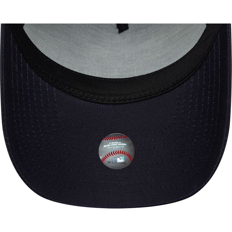 kepure-islenkta-tamsiai-melyna-snapback-9forty-e-frame-team-outline-new-york-yankees-mlb-new-era