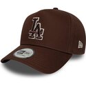 kepure-islenkta-ruda-snapback-9forty-e-frame-team-outline-los-angeles-dodgers-mlb-new-era