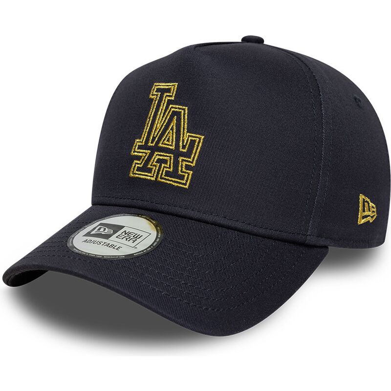 kepure-islenkta-tamsiai-melyna-snapback-9forty-dorado-e-frame-metallic-outline-los-angeles-dodgers-mlb-new-era