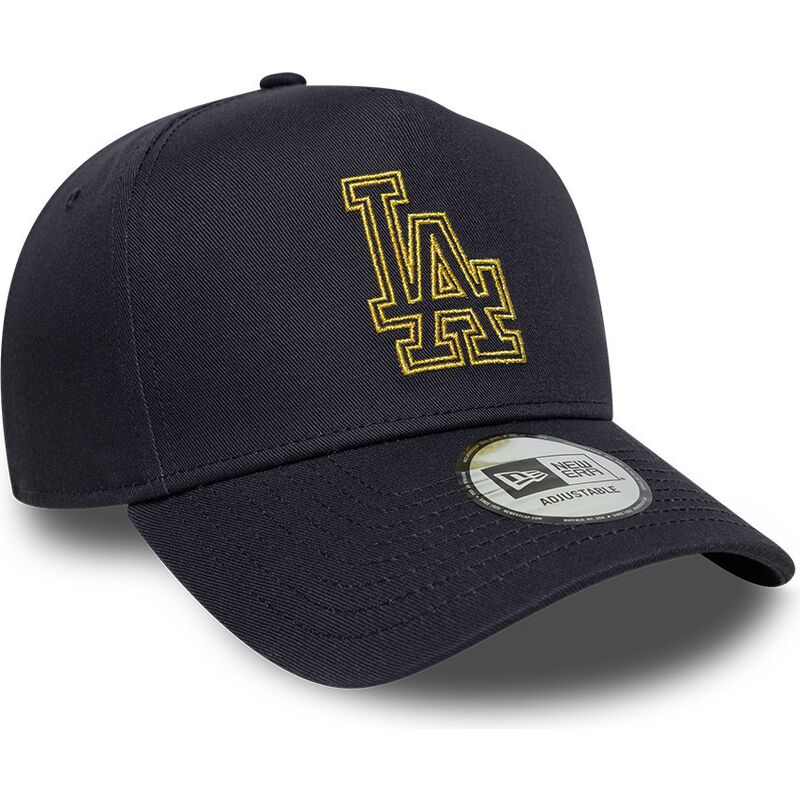 kepure-islenkta-tamsiai-melyna-snapback-9forty-dorado-e-frame-metallic-outline-los-angeles-dodgers-mlb-new-era