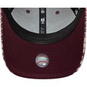 kepure-islenkta-raudona-reguliuojamas-9forty-m-crown-houndstooth-new-york-yankees-mlb-new-era