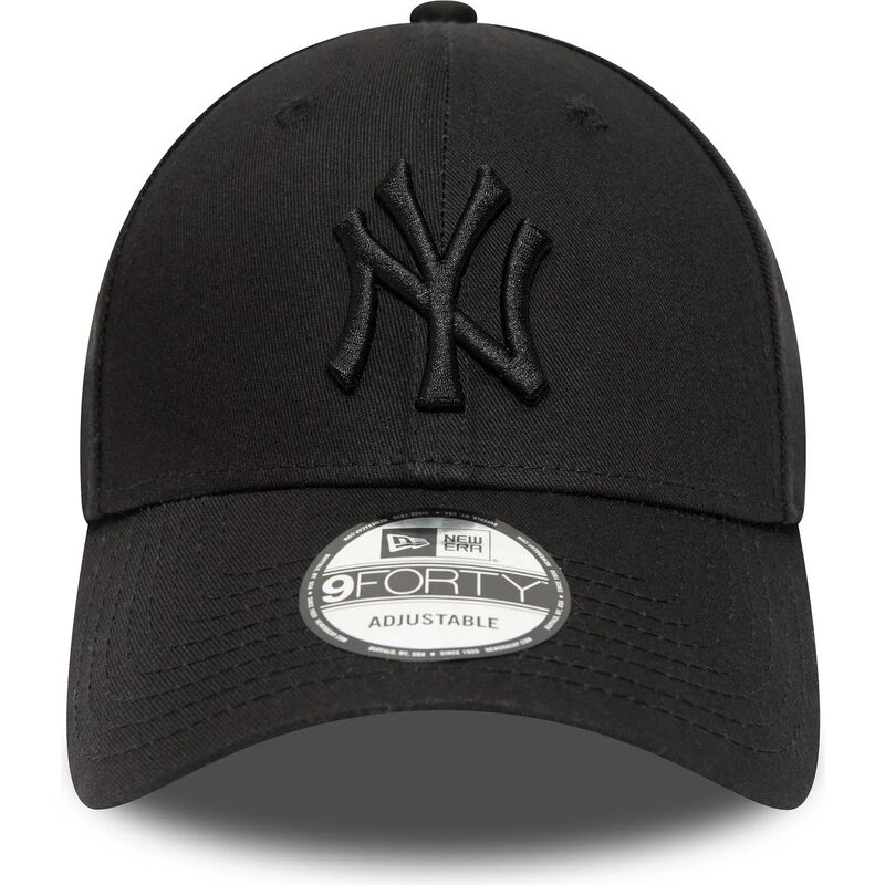 kepure-islenkta-juoda-reguliuojamas-9forty-league-essential-new-york-yankees-mlb-new-era