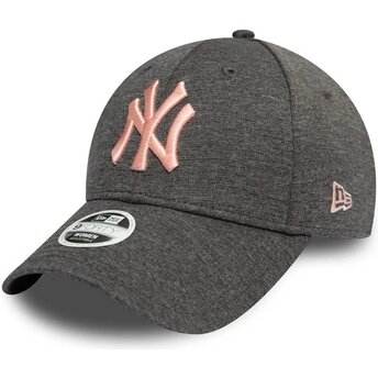 Kepurė išlenkta pilka reguliuojamas rosa 9FORTY Tech Jersey New York Yankees MLB New Era