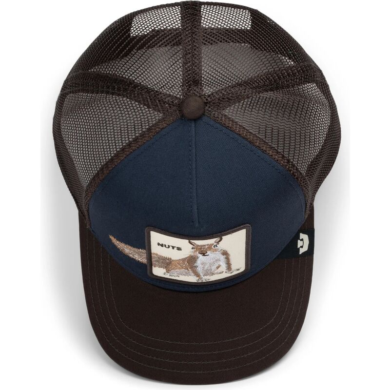 kepure-islenkta-ruda-snapback-over-the-line-squirrel-out-of-bounds-nuts-the-farm-goorin-bros