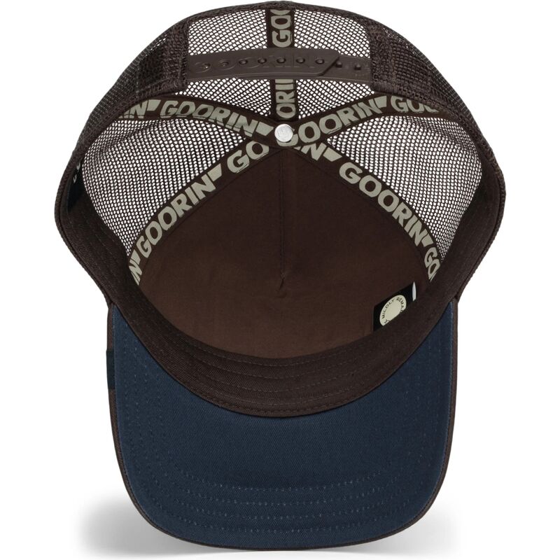kepure-islenkta-ruda-snapback-over-the-line-squirrel-out-of-bounds-nuts-the-farm-goorin-bros