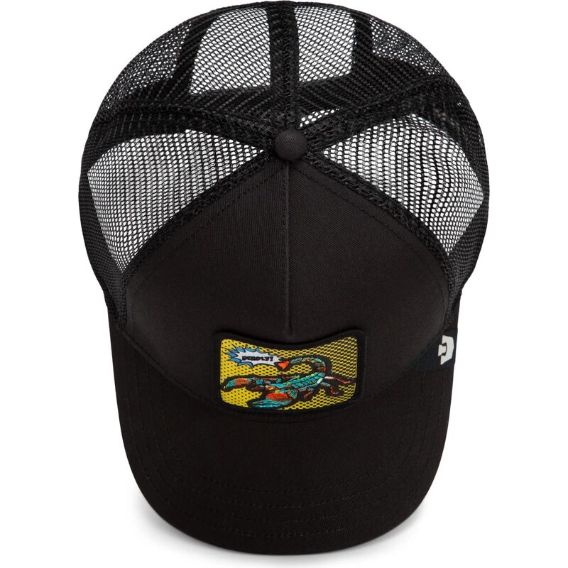kepure-islenkta-juoda-snapback-deadly-scorpion-pop-art-strikes-back-the-farm-goorin-bros