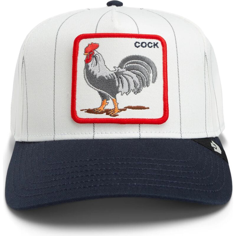 kepure-islenkta-pilka-snapback-pinstripe-rooster-cock-playmakers-the-farm-goorin-bros