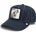 kepure-islenkta-tamsiai-melyna-snapback-pinstripe-lone-wolf-playmakers-the-farm-goorin-bros