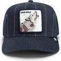 kepure-islenkta-tamsiai-melyna-snapback-pinstripe-lone-wolf-playmakers-the-farm-goorin-bros