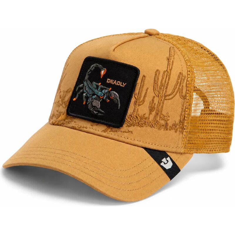 kepure-islenkta-ruda-snapback-scorpion-badlands-deadly-the-farm-goorin-bros