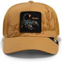 kepure-islenkta-ruda-snapback-scorpion-badlands-deadly-the-farm-goorin-bros