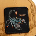 kepure-islenkta-ruda-snapback-scorpion-badlands-deadly-the-farm-goorin-bros