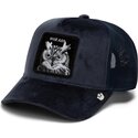 kepure-islenkta-tamsiai-melyna-snapback-velour-wise-ass-the-farm-goorin-bros