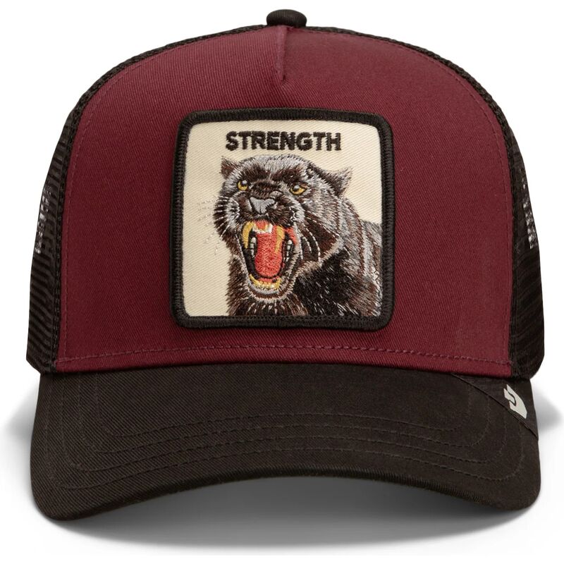 kepure-islenkta-raudona-snapback-strength-panther-original-recipe-the-farm-goorin-bros
