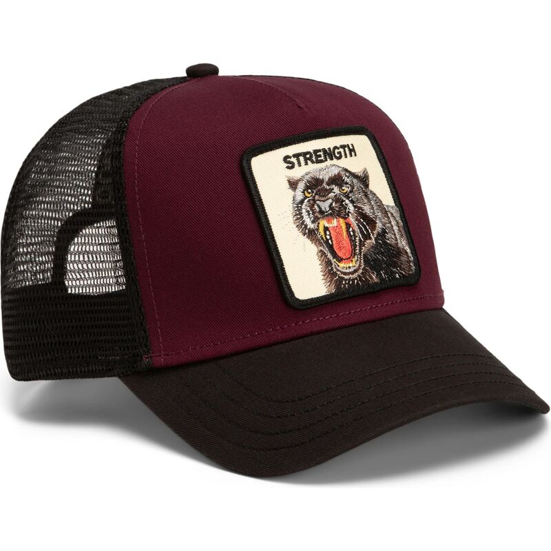 kepure-islenkta-raudona-snapback-strength-panther-original-recipe-the-farm-goorin-bros