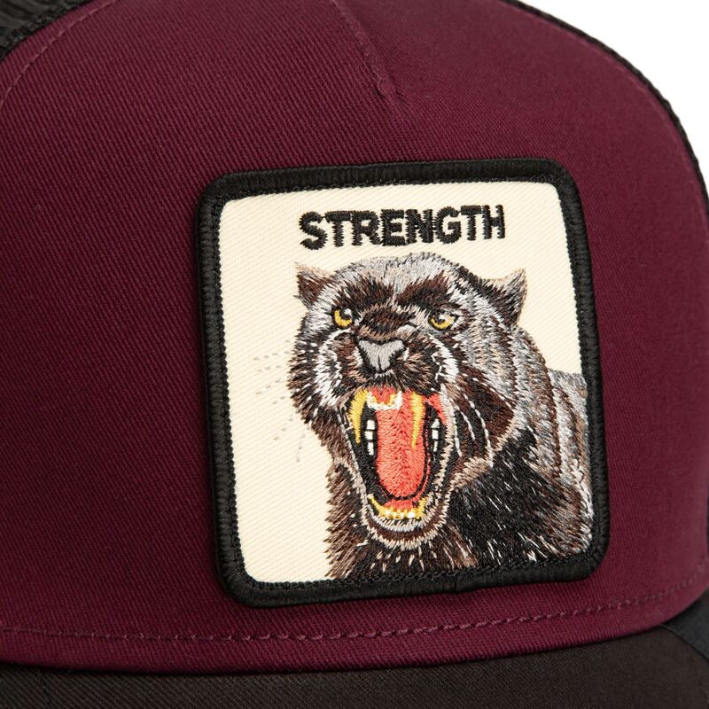 kepure-islenkta-raudona-snapback-strength-panther-original-recipe-the-farm-goorin-bros