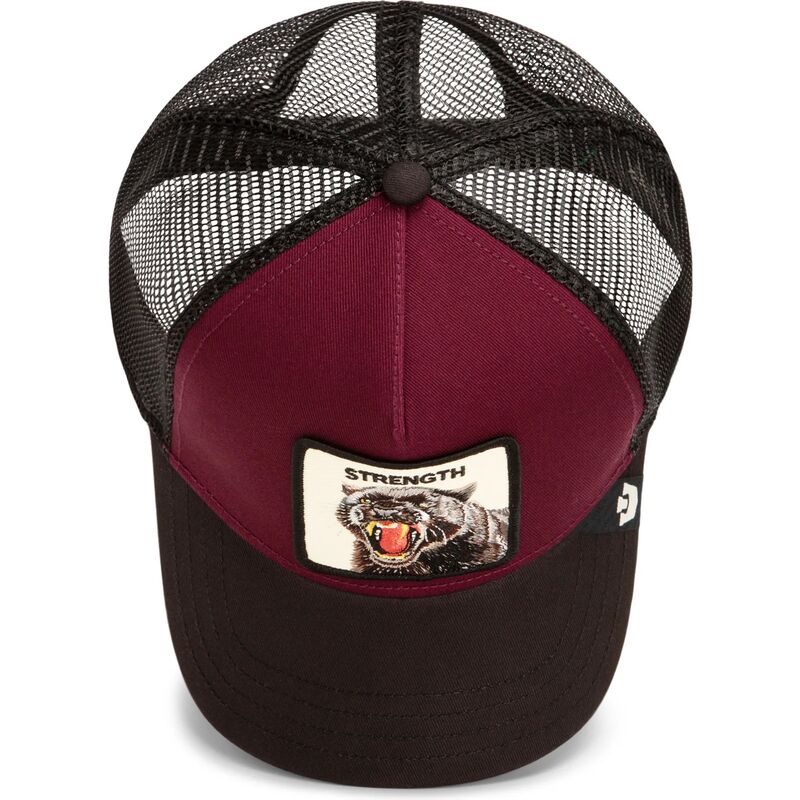 kepure-islenkta-raudona-snapback-strength-panther-original-recipe-the-farm-goorin-bros