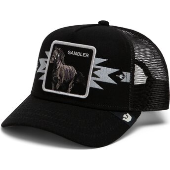 Kepurė išlenkta juoda snapback Canyon Gambler Trailblazer The Farm Goorin Bros.