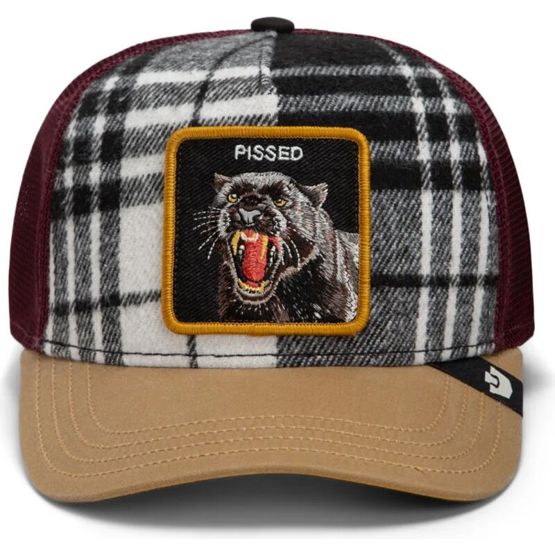 kepure-islenkta-ivairiaspalvis-snapback-brit-panther-check-mate-pissed-the-farm-goorin-bros