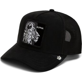 Kepurė išlenkta juoda snapback Black Out Lion Blackened Metallic Alpha The Farm Goorin Bros.