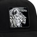 kepure-islenkta-juoda-snapback-black-out-lion-blackened-metallic-alpha-the-farm-goorin-bros