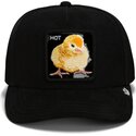 kepure-islenkta-juoda-snapback-black-out-chick-blackened-metallic-hot-the-farm-goorin-bros