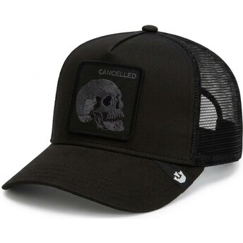 Kepurė išlenkta juoda snapback Tonal Skull Full Intent Cancelled The Farm Goorin Bros.