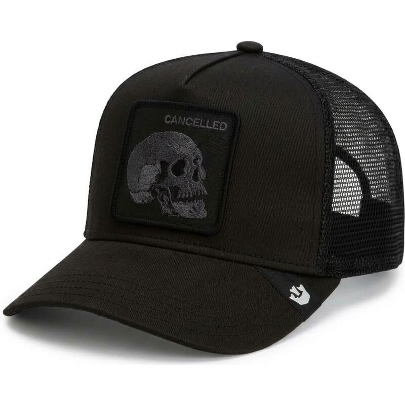 kepure-islenkta-juoda-snapback-tonal-skull-full-intent-cancelled-the-farm-goorin-bros