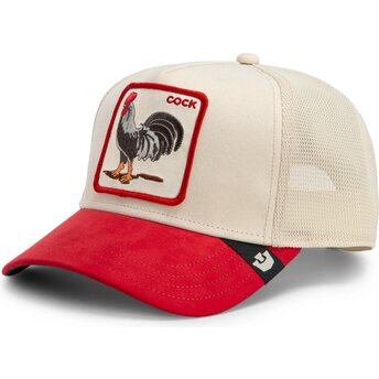 Kepurė išlenkta raudona snapback The Suede Rooster Microsuede Cock The Farm Goorin Bros.