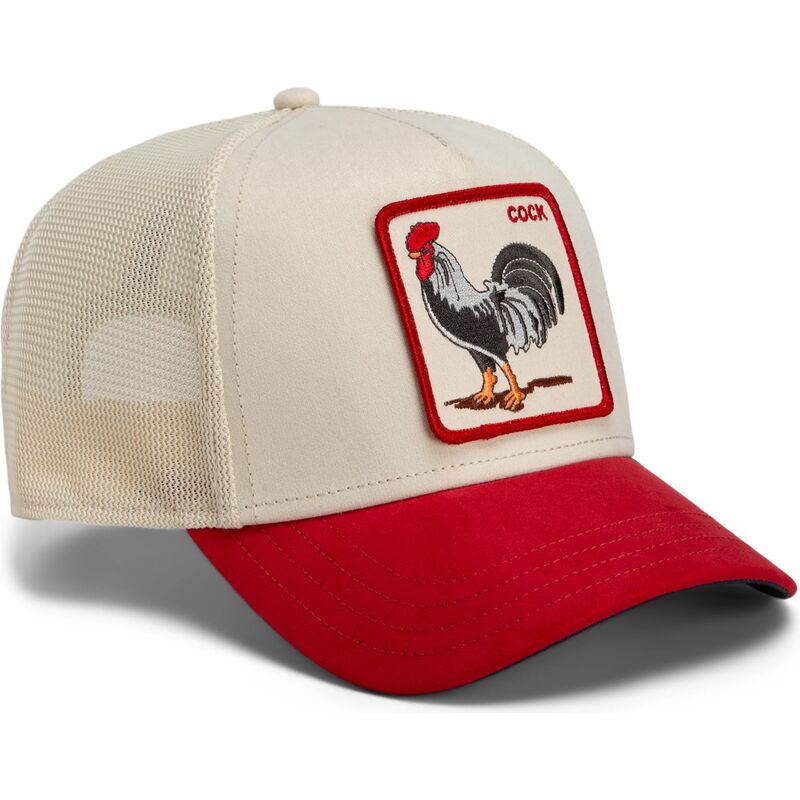 kepure-islenkta-raudona-snapback-the-suede-rooster-microsuede-cock-the-farm-goorin-bros