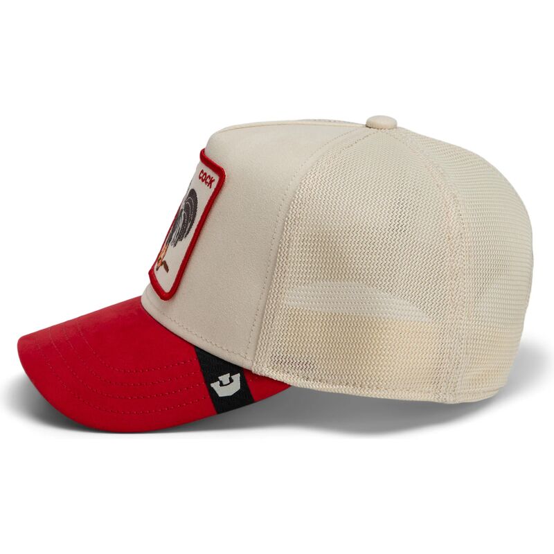kepure-islenkta-raudona-snapback-the-suede-rooster-microsuede-cock-the-farm-goorin-bros