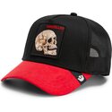 kepure-islenkta-juoda-snapback-cancelled-skull-microsuede-the-farm-goorin-bros