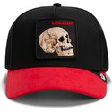 kepure-islenkta-juoda-snapback-cancelled-skull-microsuede-the-farm-goorin-bros