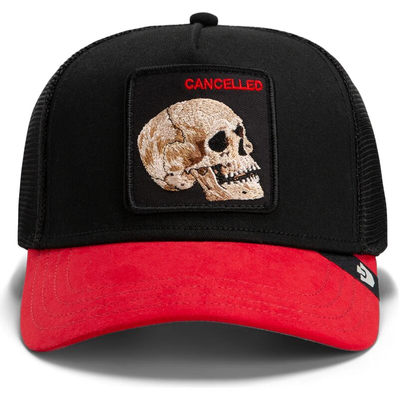 kepure-islenkta-juoda-snapback-cancelled-skull-microsuede-the-farm-goorin-bros