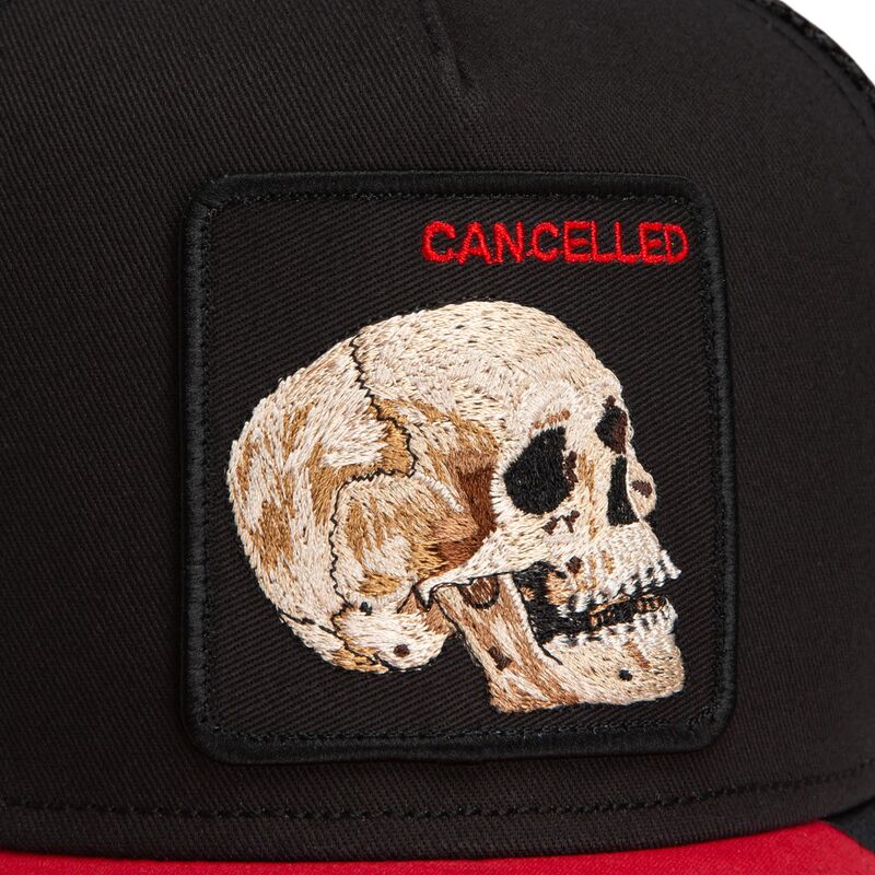 kepure-islenkta-juoda-snapback-cancelled-skull-microsuede-the-farm-goorin-bros