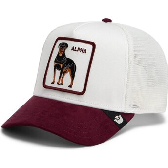 Kepurė išlenkta balta snapback Suede Alpha Microsuede The Farm Goorin Bros.