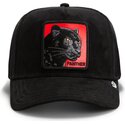 kepure-islenkta-juoda-snapback-nera-rossa-microsuede-the-farm-goorin-bros