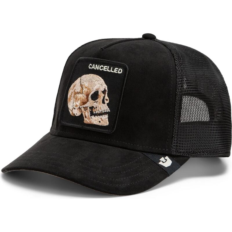 kepure-islenkta-juoda-snapback-suede-cancelled-skull-microsuede-the-farm-goorin-bros kepure-islenkta-juoda-snapback-suede-cancelled-skull-microsuede-the-farm-goorin-bros