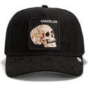 kepure-islenkta-juoda-snapback-suede-cancelled-skull-microsuede-the-farm-goorin-bros