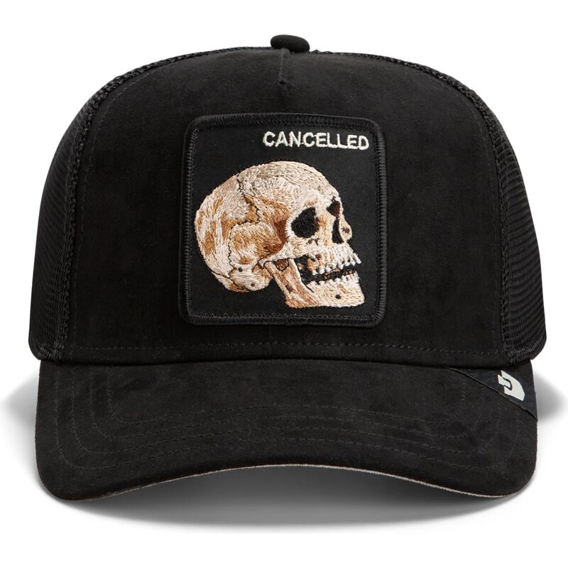 kepure-islenkta-juoda-snapback-suede-cancelled-skull-microsuede-the-farm-goorin-bros kepure-islenkta-juoda-snapback-suede-cancelled-skull-microsuede-the-farm-goorin-bros