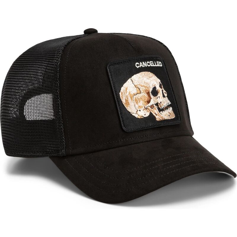 kepure-islenkta-juoda-snapback-suede-cancelled-skull-microsuede-the-farm-goorin-bros kepure-islenkta-juoda-snapback-suede-cancelled-skull-microsuede-the-farm-goorin-bros