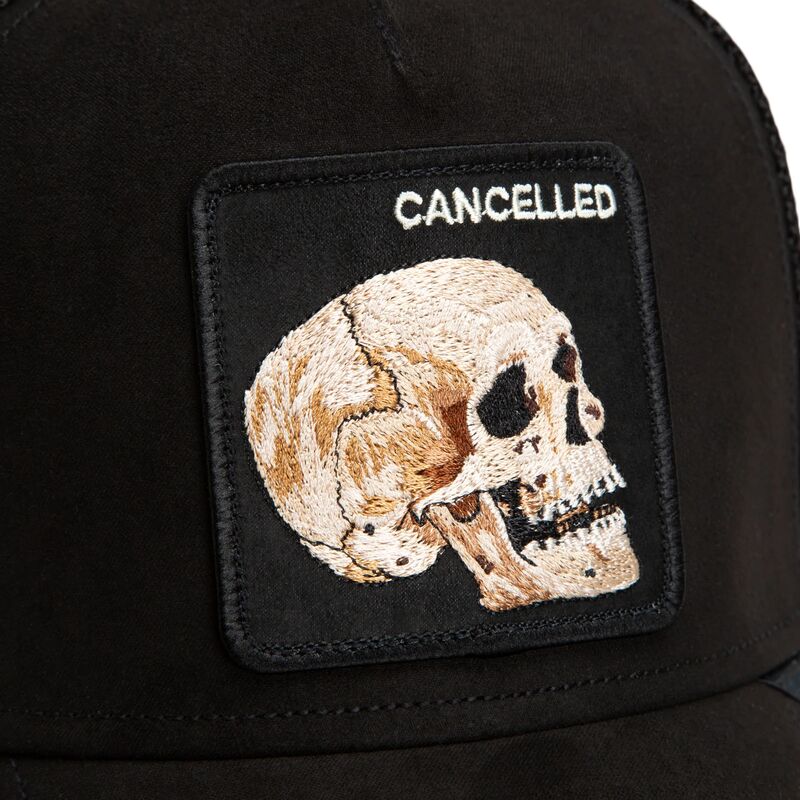 kepure-islenkta-juoda-snapback-suede-cancelled-skull-microsuede-the-farm-goorin-bros kepure-islenkta-juoda-snapback-suede-cancelled-skull-microsuede-the-farm-goorin-bros