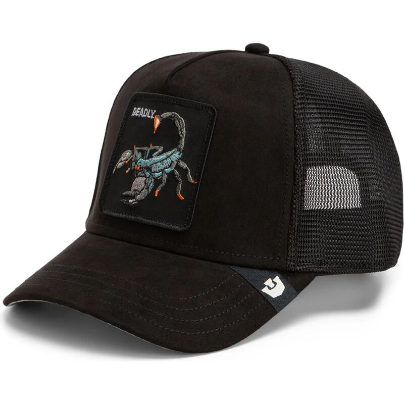 kepure-islenkta-juoda-snapback-suede-scorpion-microsuede-the-farm-goorin-bros
