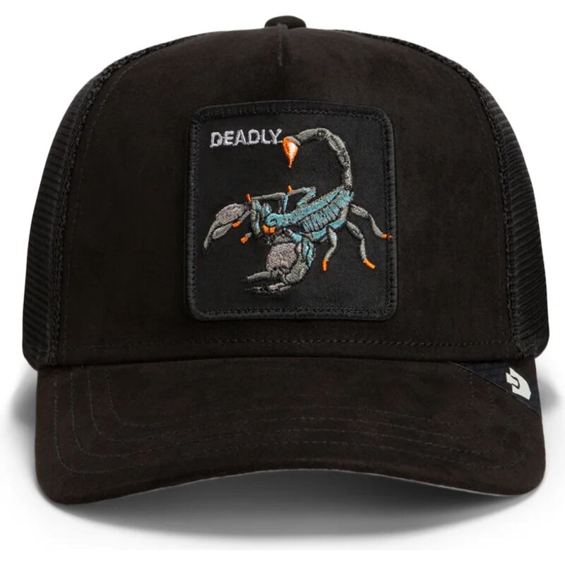 kepure-islenkta-juoda-snapback-suede-scorpion-microsuede-the-farm-goorin-bros